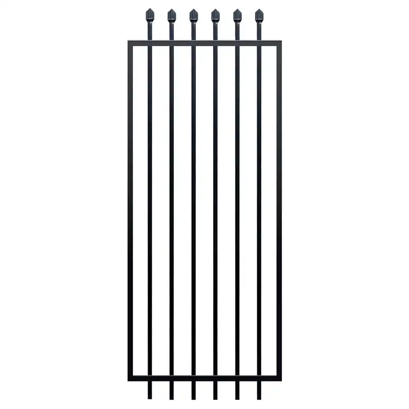 Squash Top Fence Gate 975 x 1800mm Black