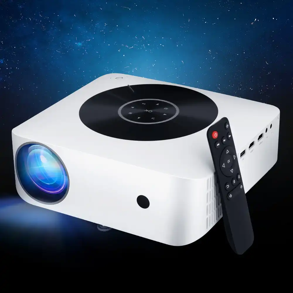 Devanti Wifi Bluetooth Video Projector Touch Screen 1080P Portable Home