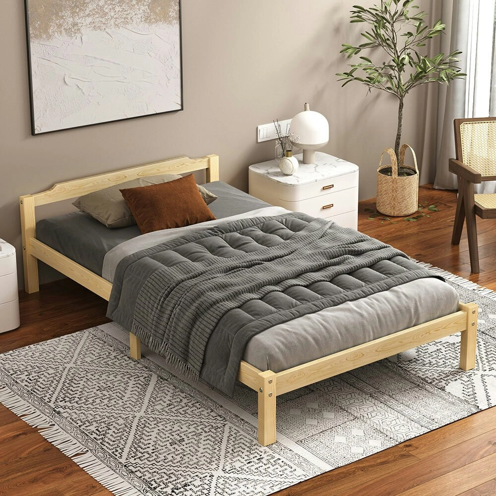 Alfordson Bed Frame Single Size Wooden Base