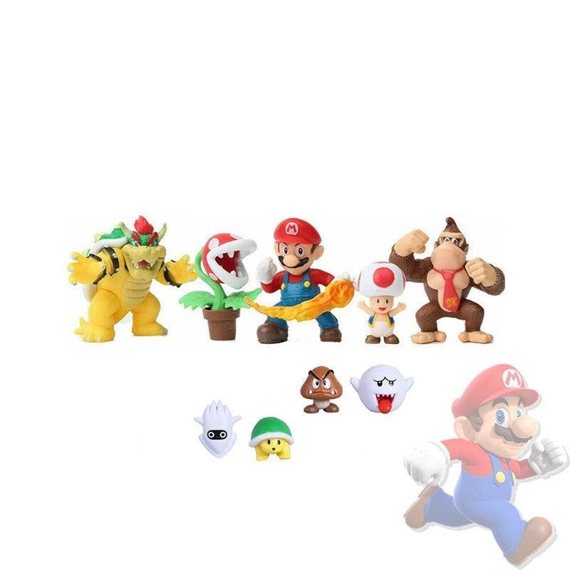 New 18 Pcs Super Mario Bros Action Figures Figurines Set Cake Topper Decor Toy