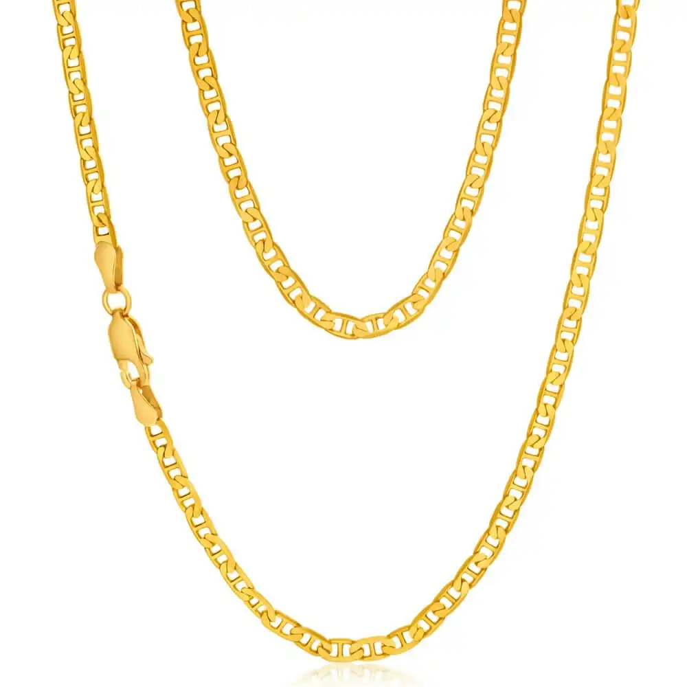 9ct Yellow Gold 80 gauge 60cm Anchor Chain