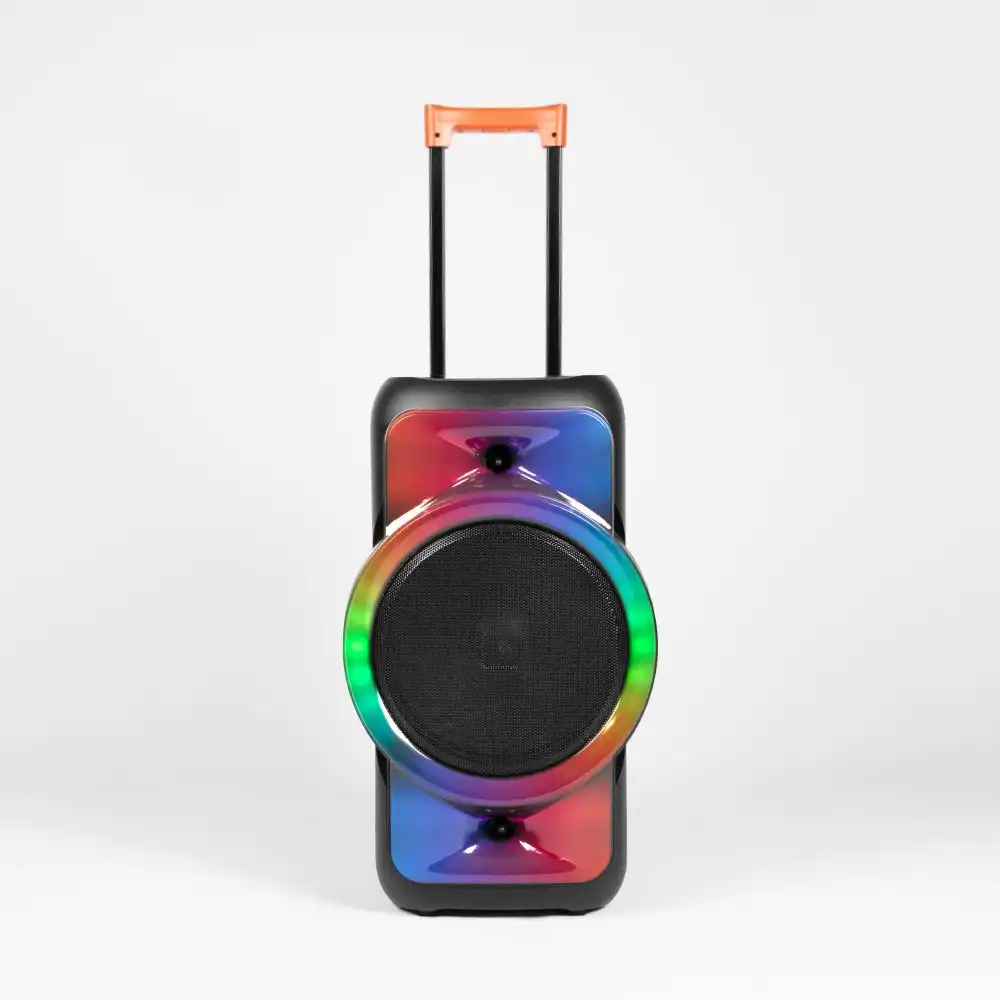 Modern Trolley Speaker w Microphone and Remote Control