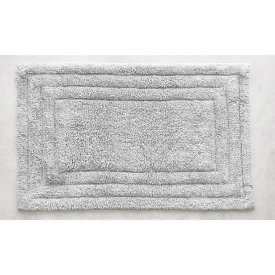 Cotton Bath Mat Silver