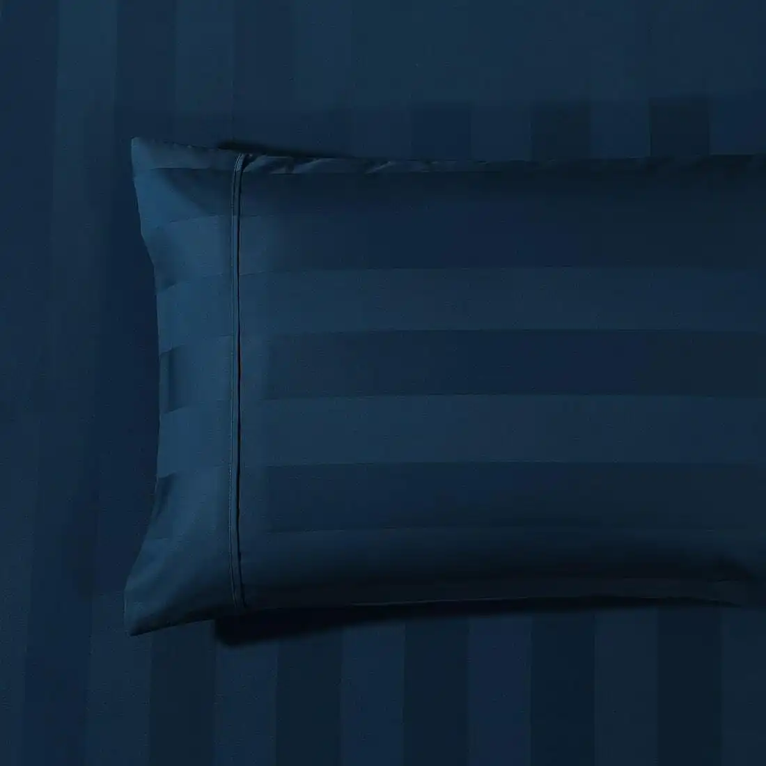 Bespoke 1200TC Navy Standard Pillowcase Pair