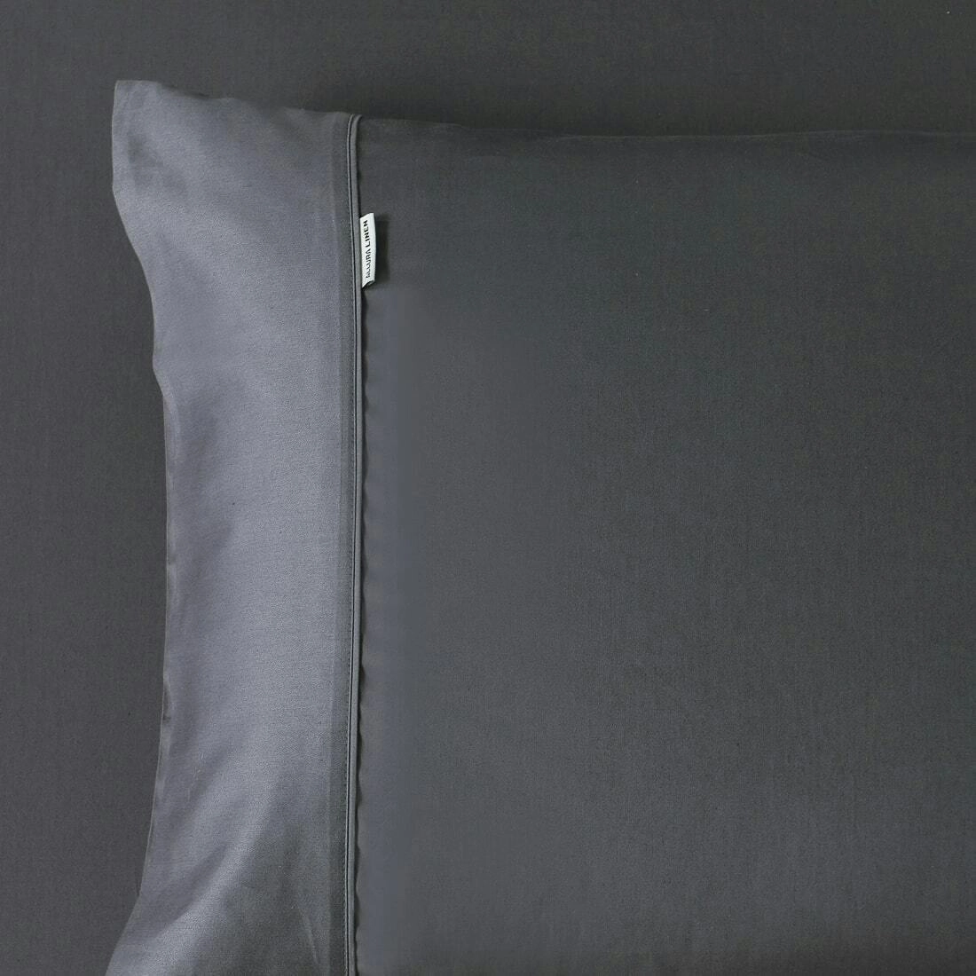 400 Thread Count Charcoal Standard Pillowcase