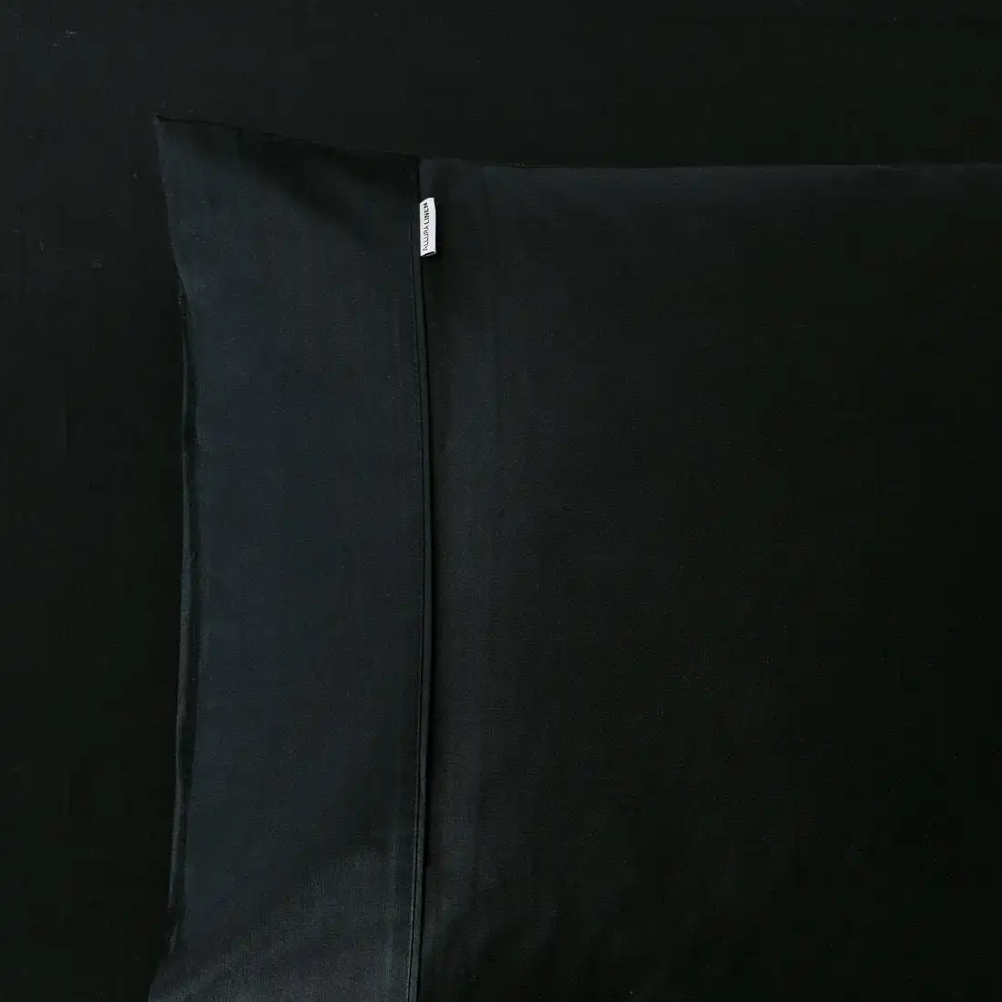 400 Thread Count Black Queen Pillowcase Pair