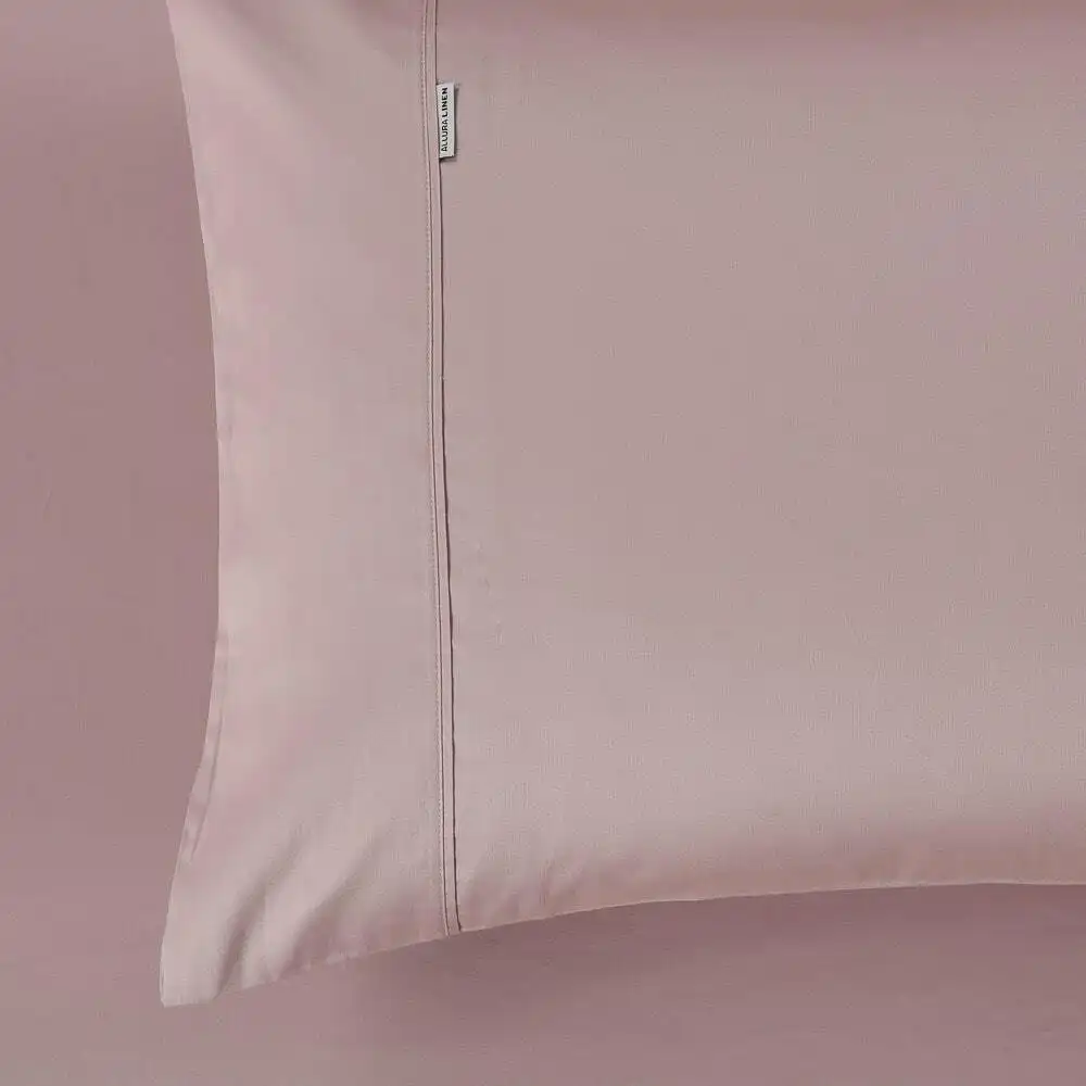 400 Thread Count Blush Queen Pillowcase Pair