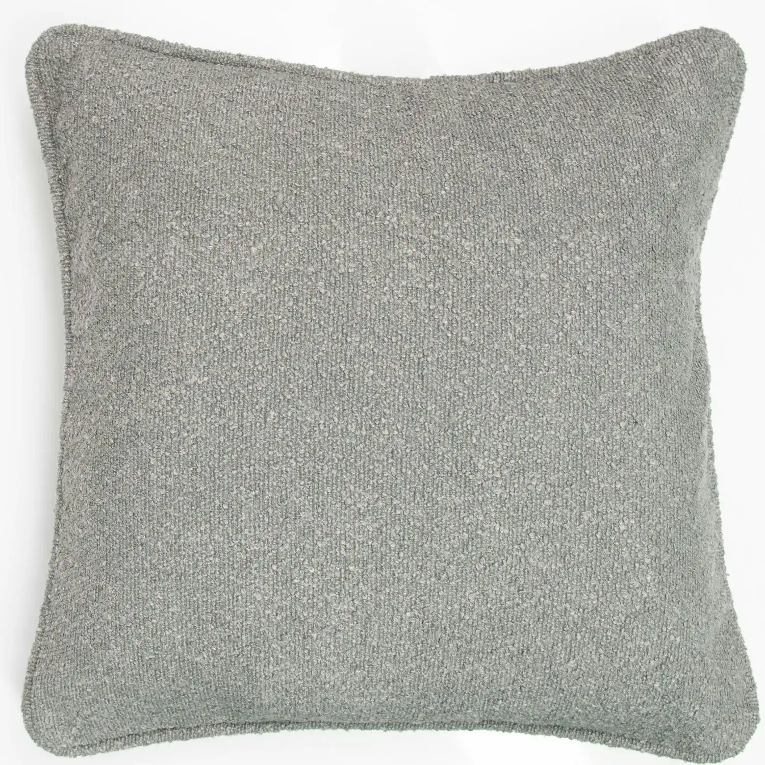 Boucle European Cushion - Dark Grey