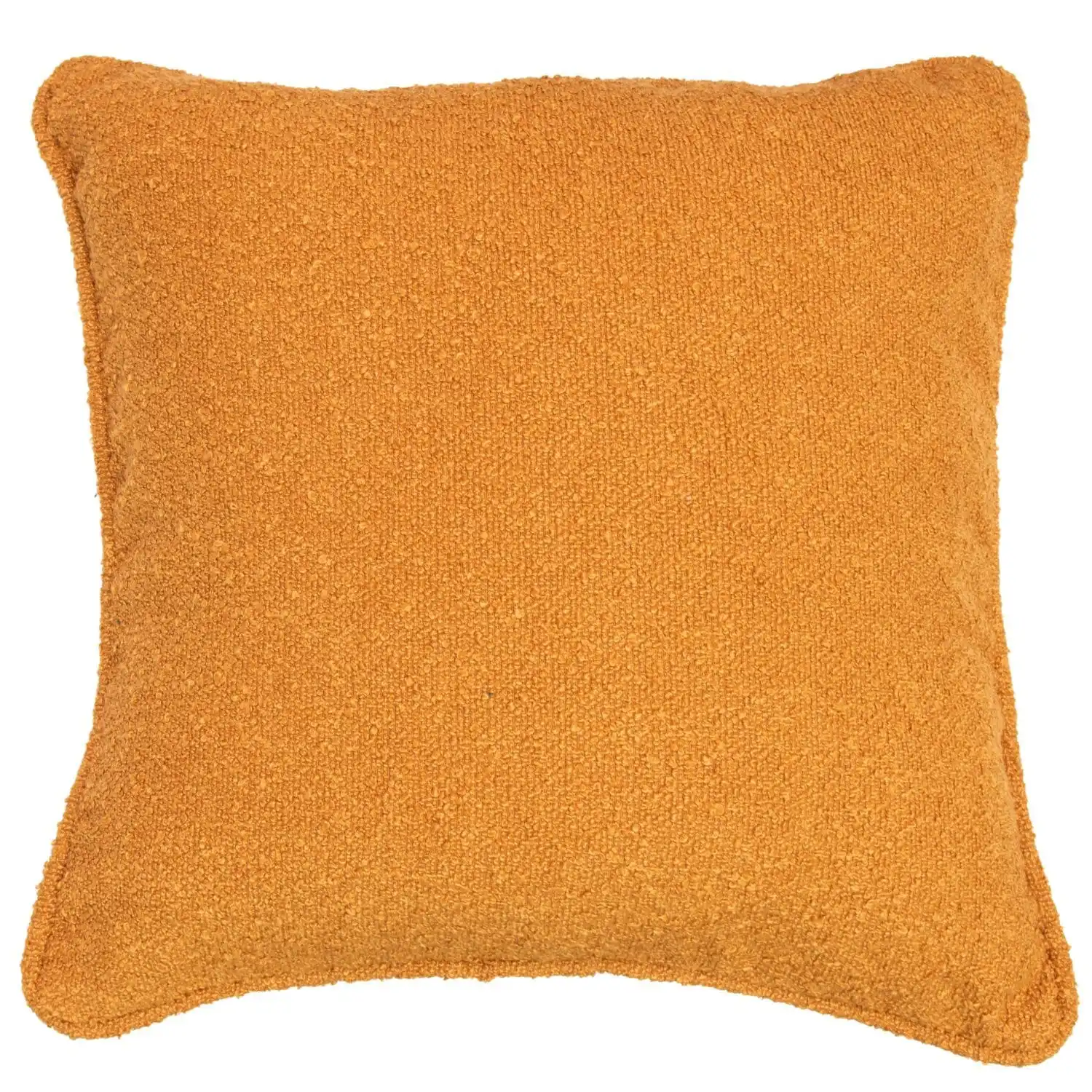 Boucle European Cushion - Rust