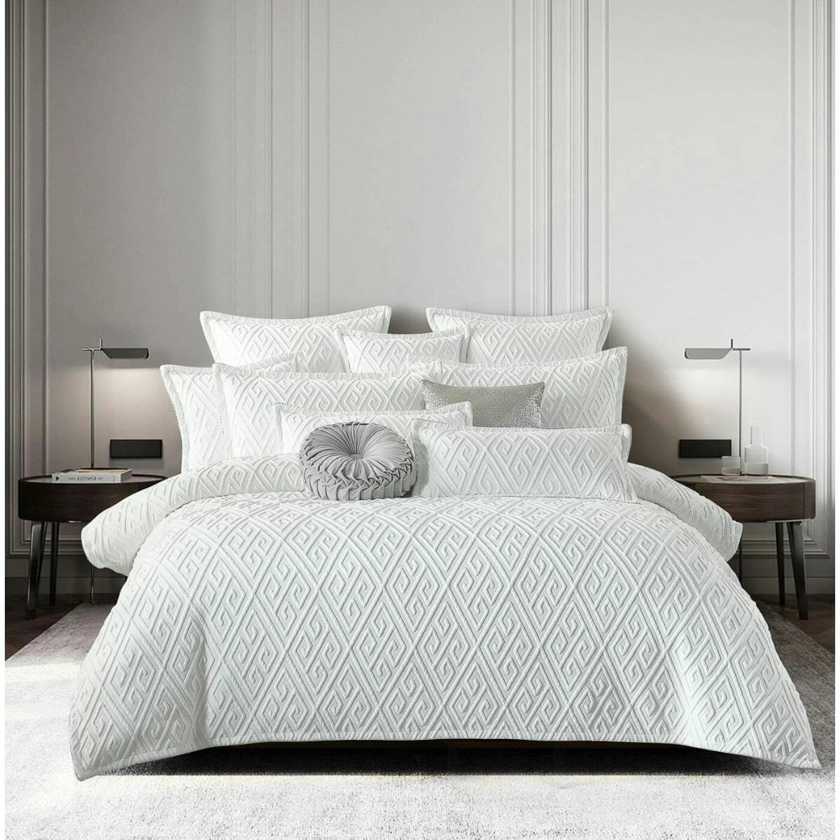 Amalfi White Quilt Cover Set