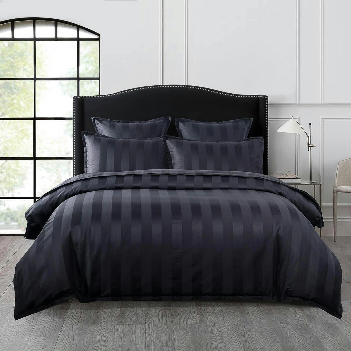 Bespoke 1200TC Quilt Cover Set Black