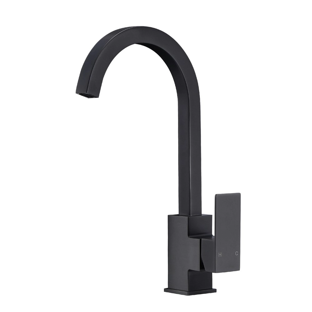 Simplus Brass Kitchen Mixer Tap Sink Faucet Taps Spout Laundry Swivel WELS Grey