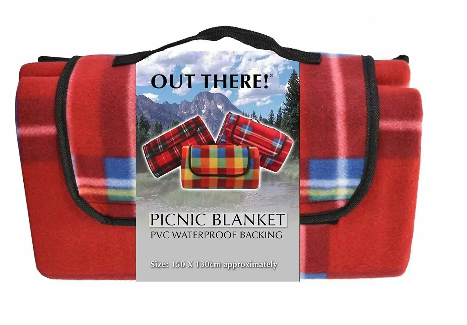 Waterproof Fleece Picnic Blanket 1.5m x 1.3m