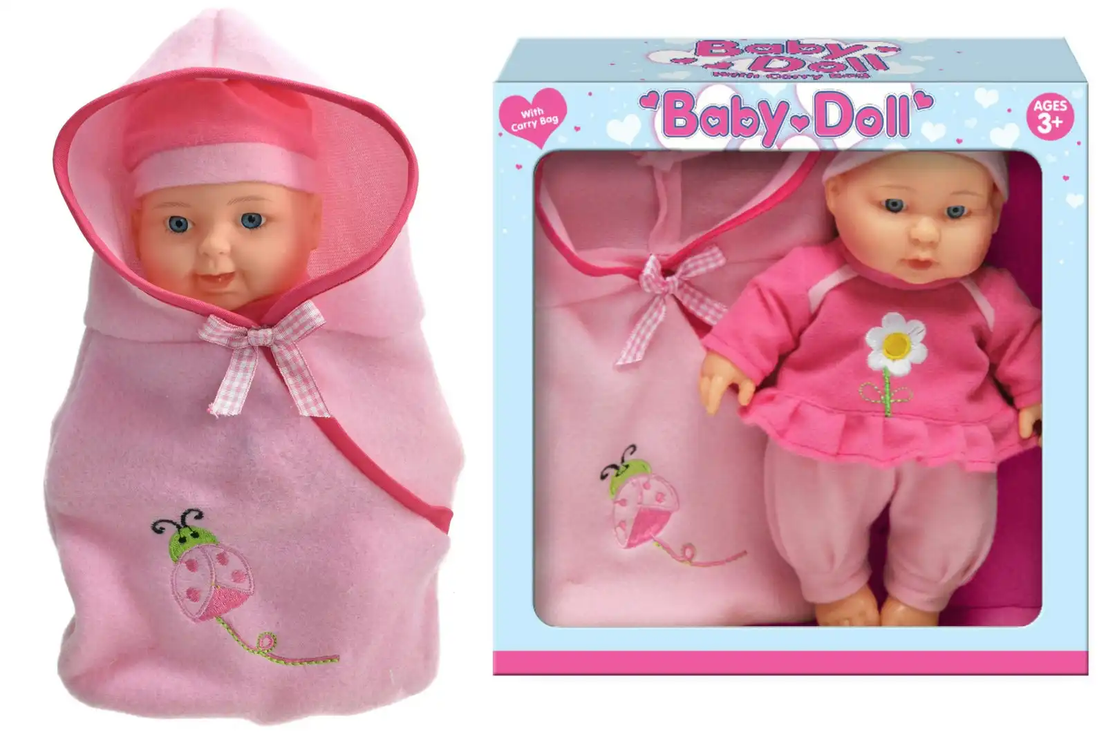 Baby Doll With Sleep Bag & Accessories