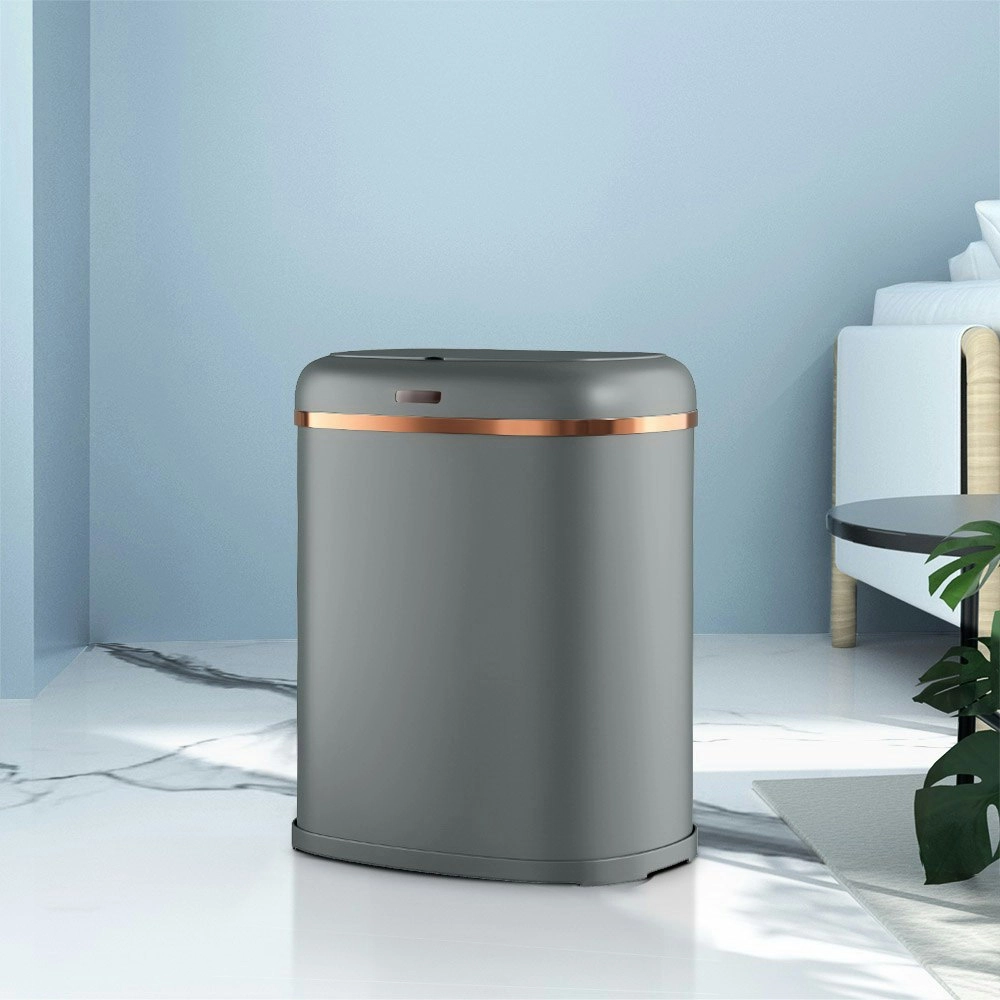 Devanti 38L Motion Sensor Bin Rubbish Automatic Grey