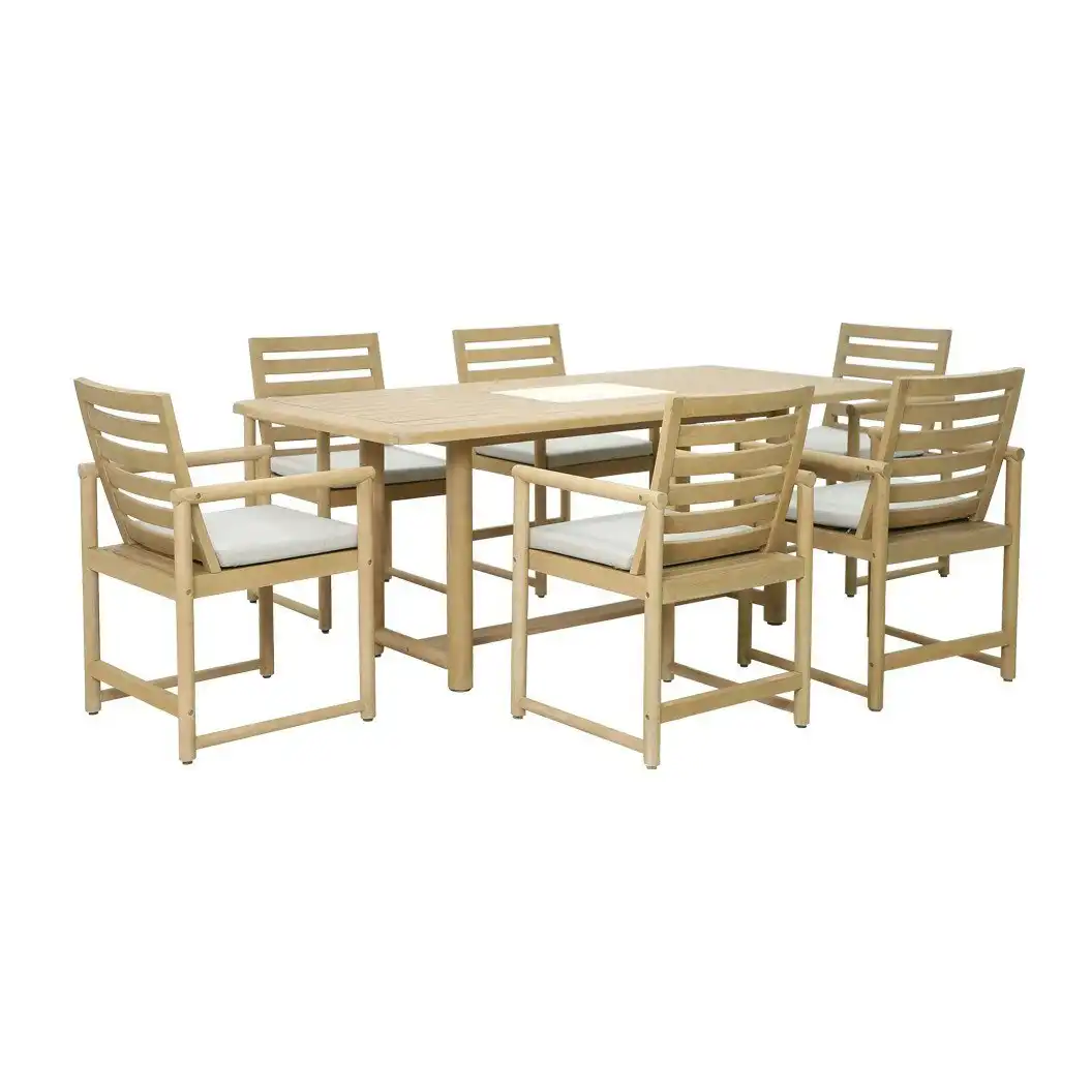 Breeze 7 Piece Timber Dining Setting