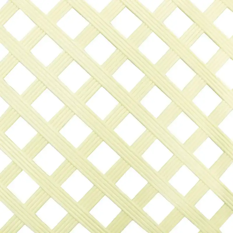 Plastic Lattice Reeded Cream