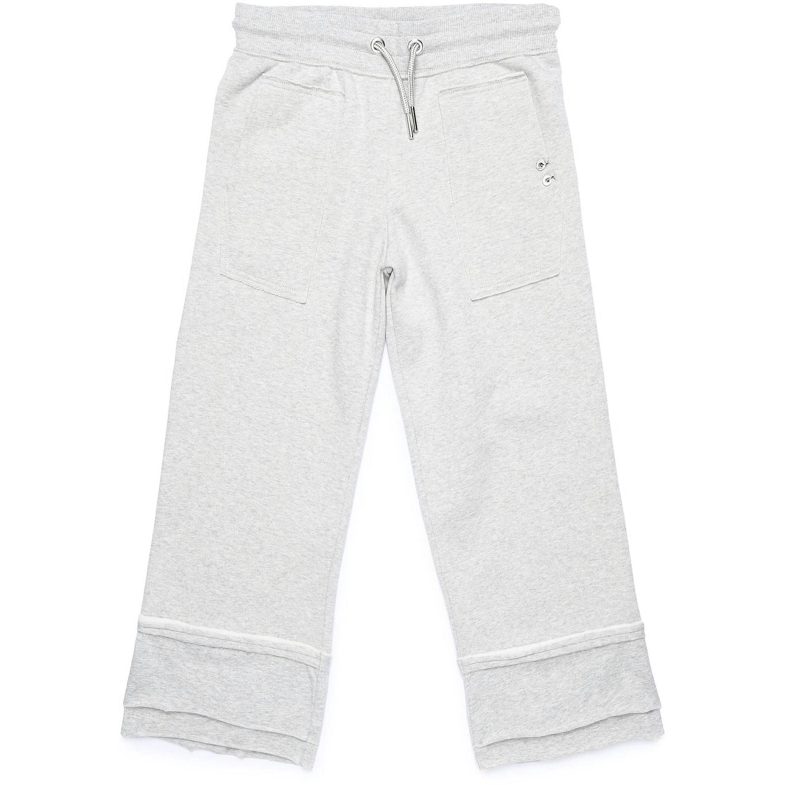 Diesel Girls Grey Joggers With Stitching Design