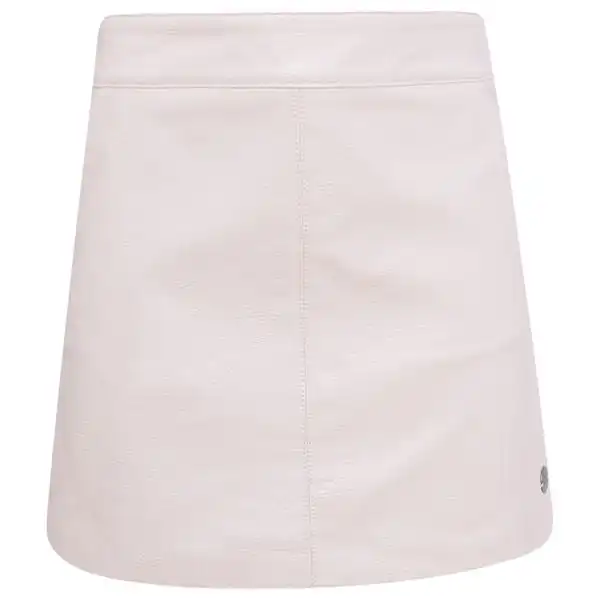 Pepe Kids Pepe Jeans Teen Girls Zip Up Leather Look Skirt In Baby Pink