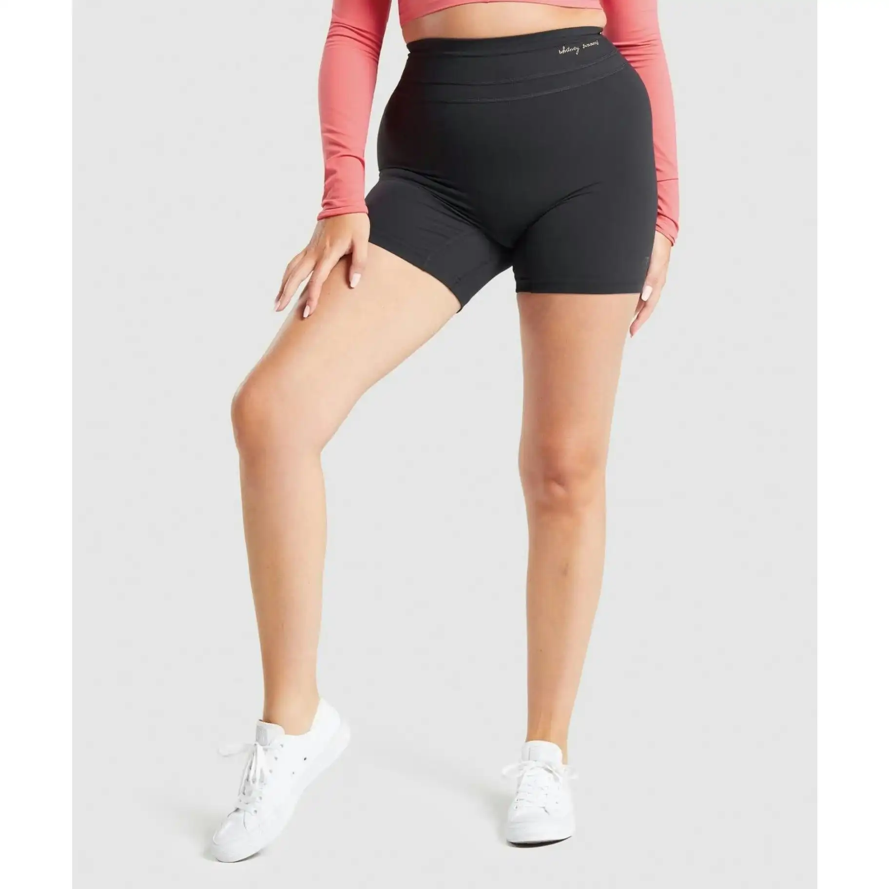 Gymshark X Whitney Simmons High Rise Bike Shorts - Black