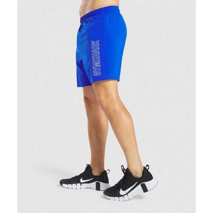 Gymshark Men's Arrival 7" Graphic Shorts - Sports Blue