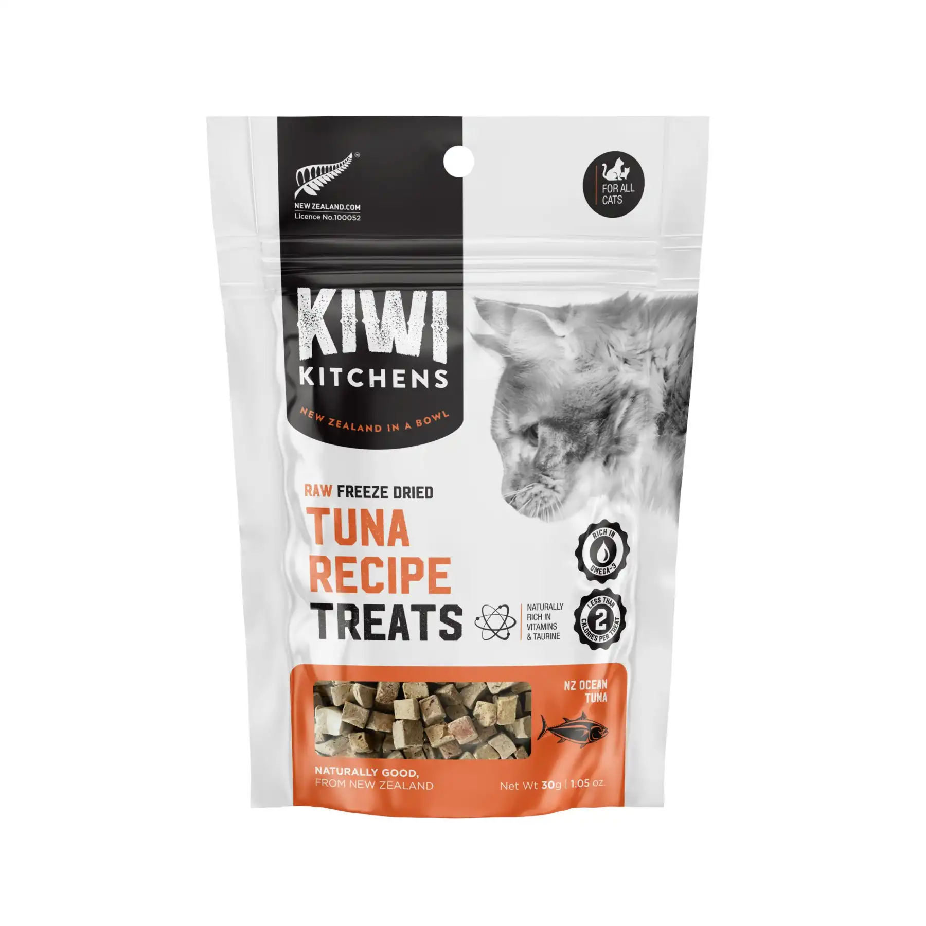 Kiwi Kitchens Freeze Dried Tuna Recipe Cat Treat - 30g - SHORT DATED