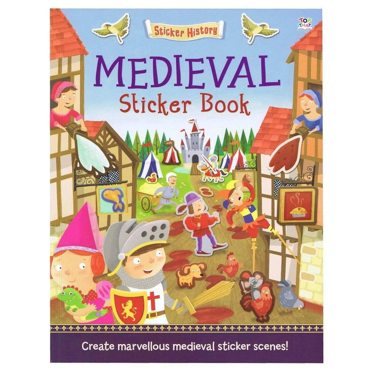 Promotional Sticker History - Medieval Sticker Book