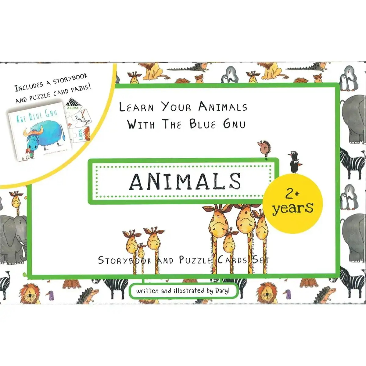 Match & Learn Animals - Storybook and Puzzle Cards Set