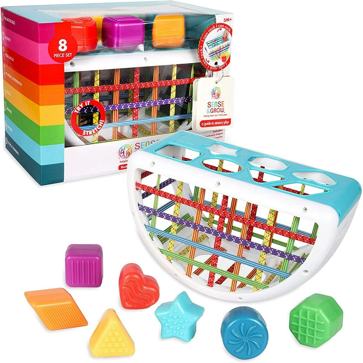 Sense & Grow Rock & Play Shape Sorter Toy