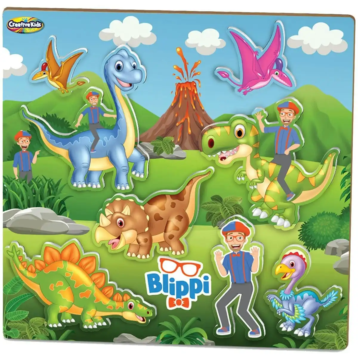 Be Amazing! Toys Blippi Dinosaur Puzzle
