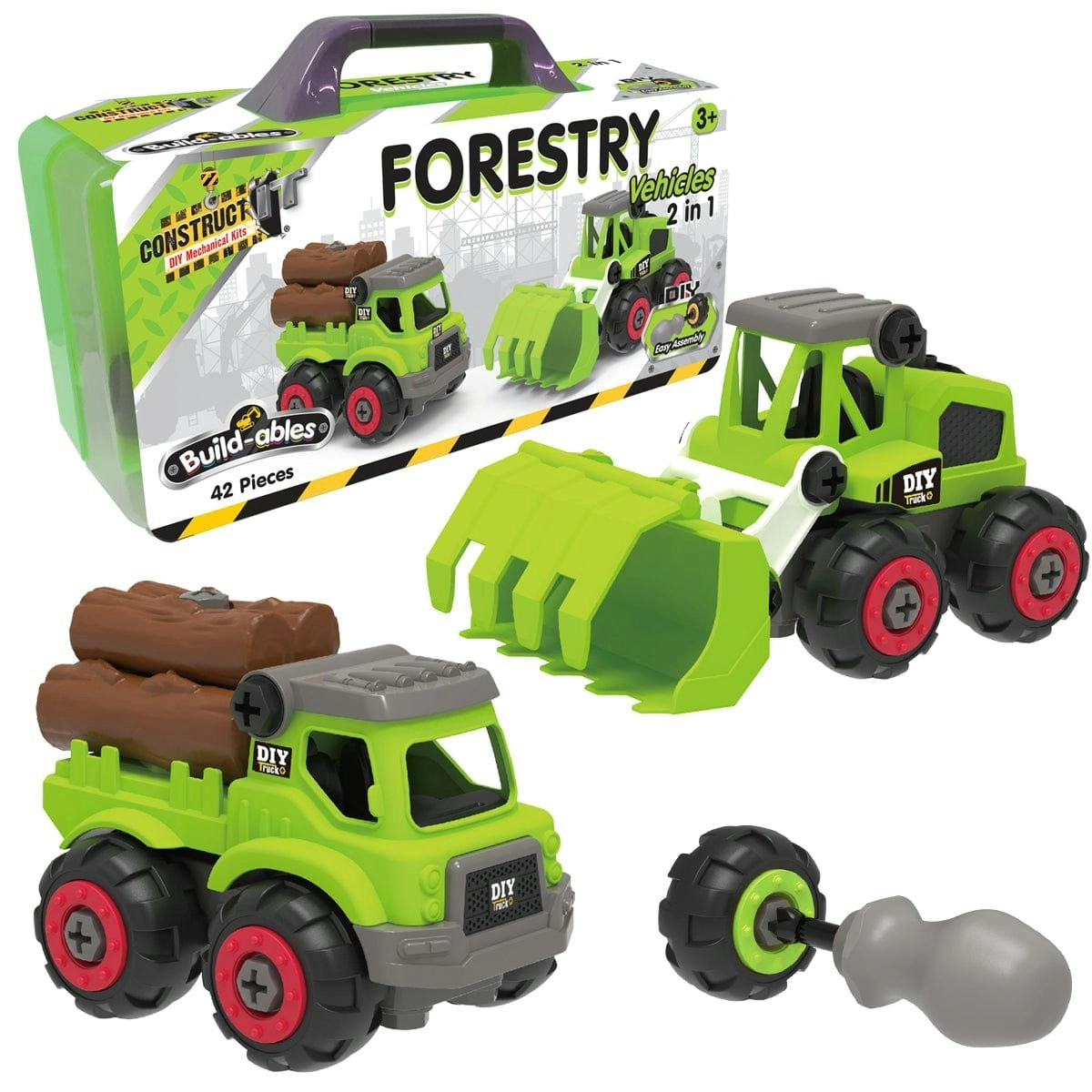 Construct It Build-ables - Forestry Vehicles 2 In 1