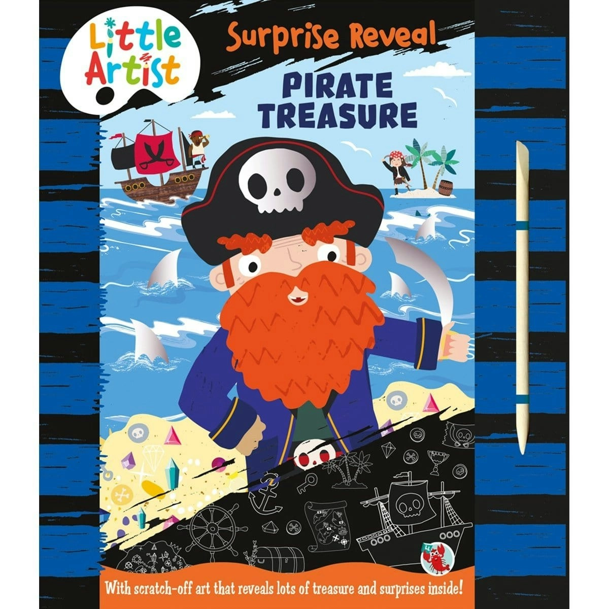 Laughing Lobster Little Artists - Surprise Reveal Pirate Treasure