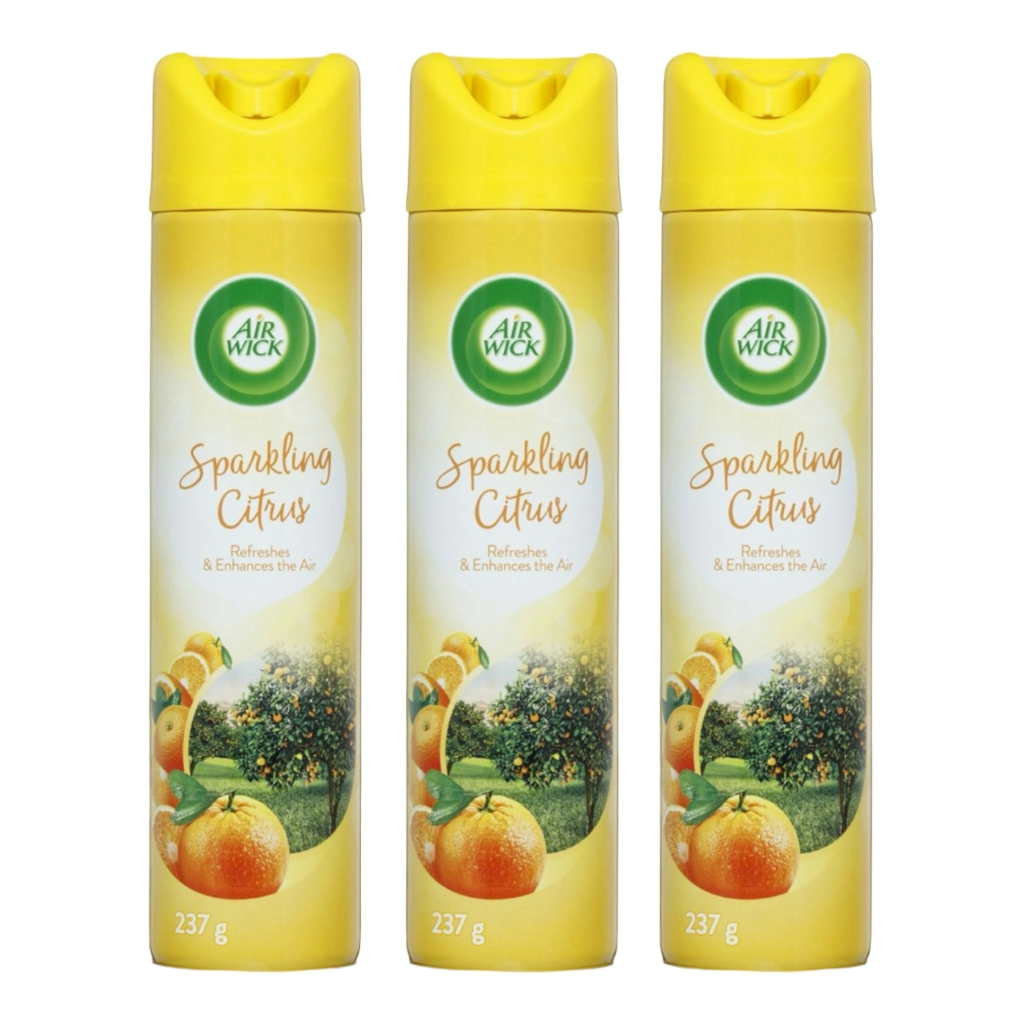 3 Pack Air Wick Sparkling Citrus Spray 237g