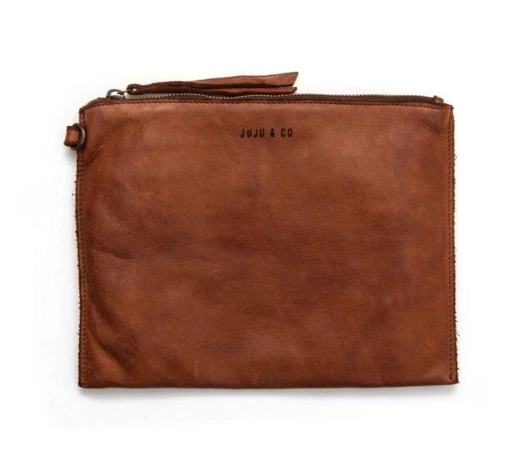 Juju & CO Leather Pouch Cognac