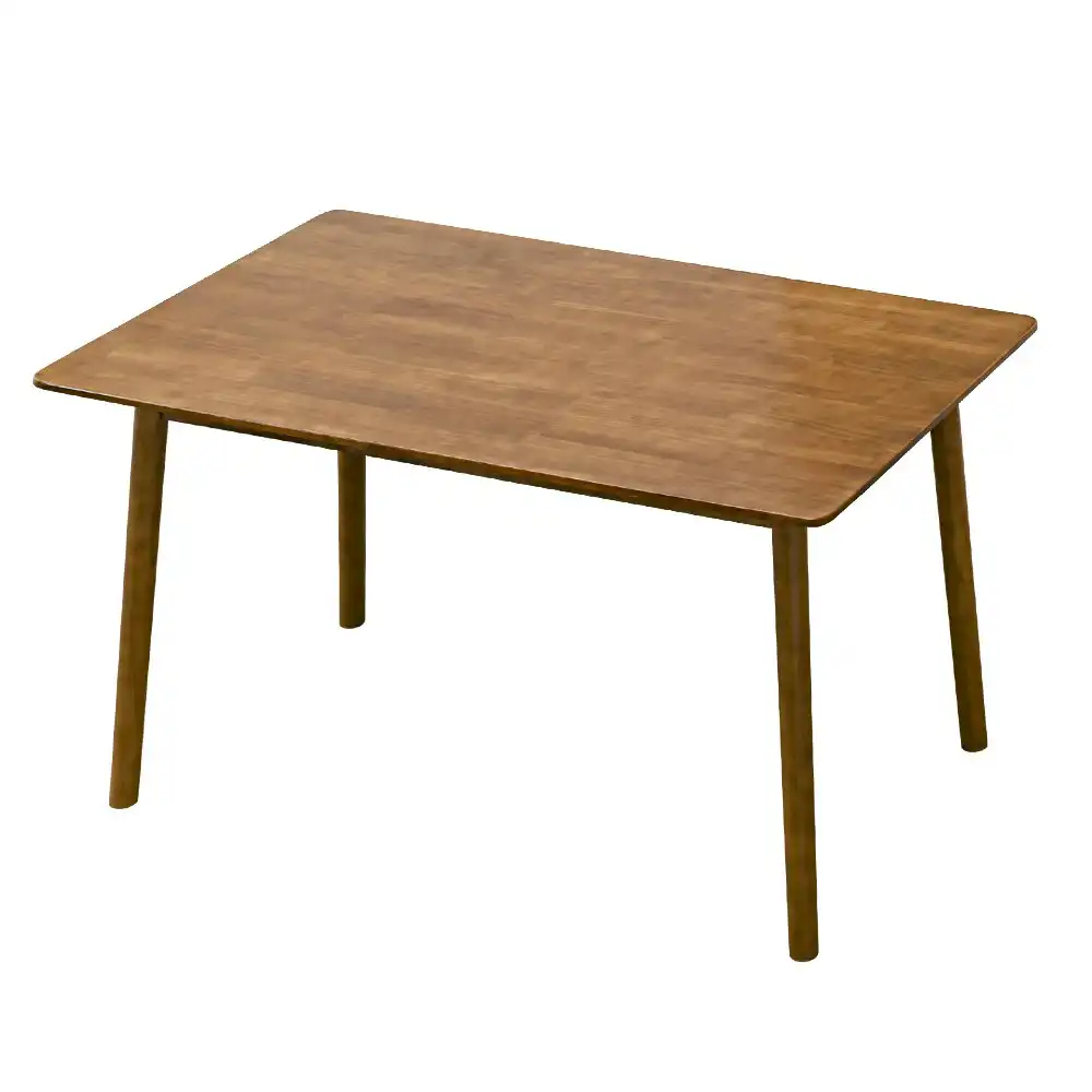 Furb Dining Table Wooden Frame Rectangle Kitchen Modern Natural Walnut 120x60cm