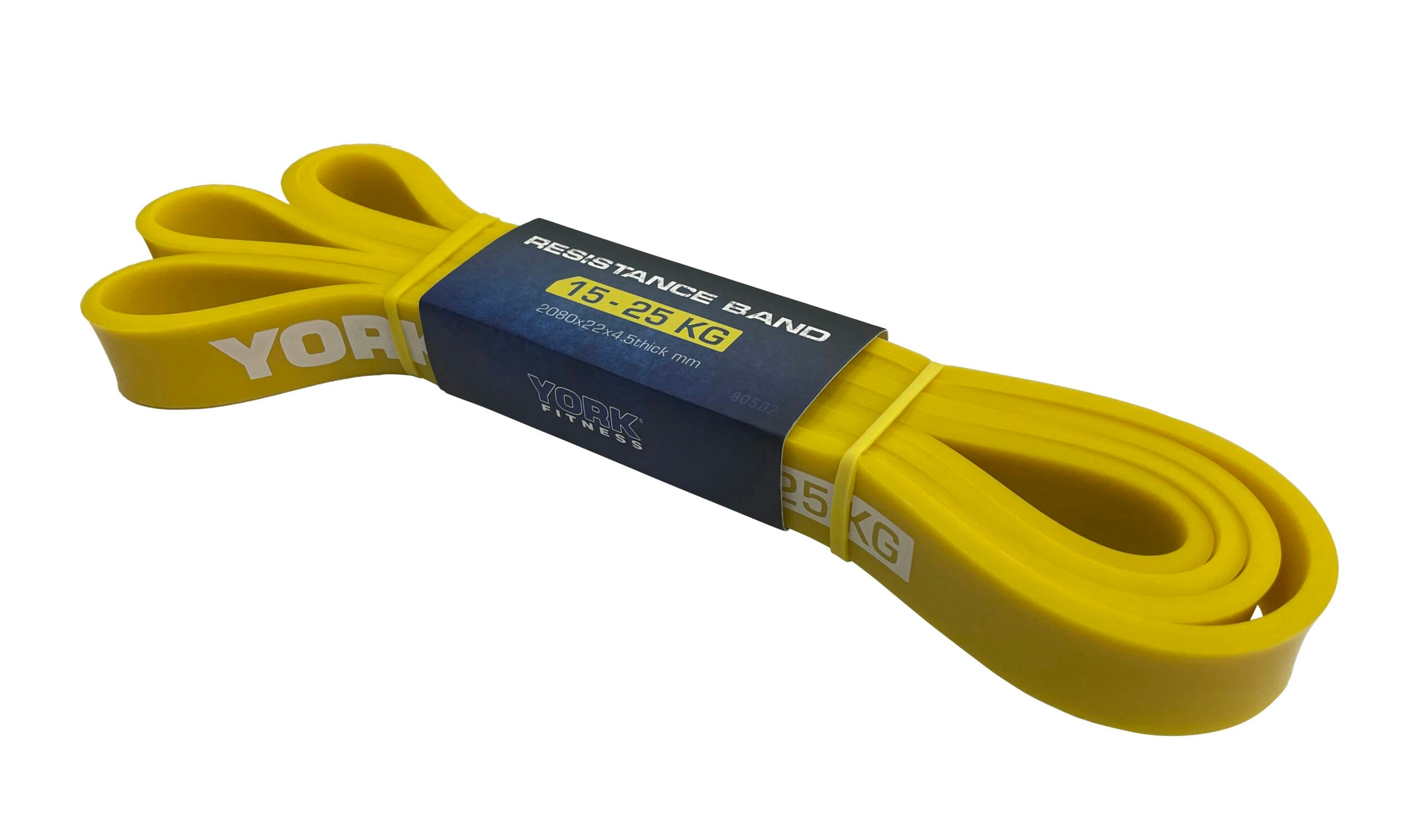 York Resistance Band 15-25kgs / 22mm x 2080 x4.5mm (Yellow)