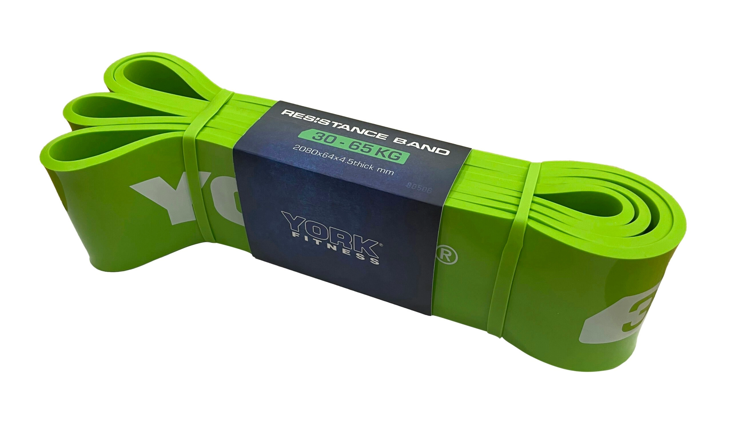 York Resistance Band 30-65kgs / 64mm x 2080 x 4.5mm (Lt Green)