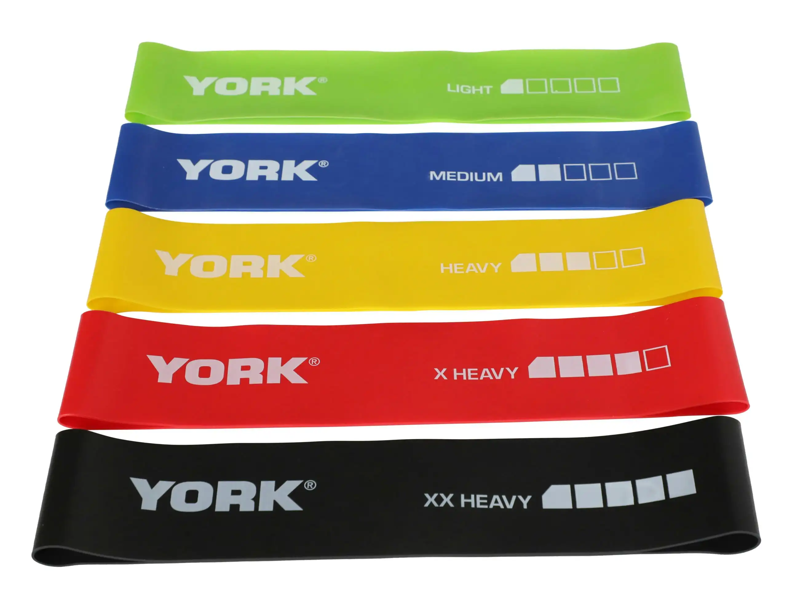 York Fitness 5pc Resistance Loop Set