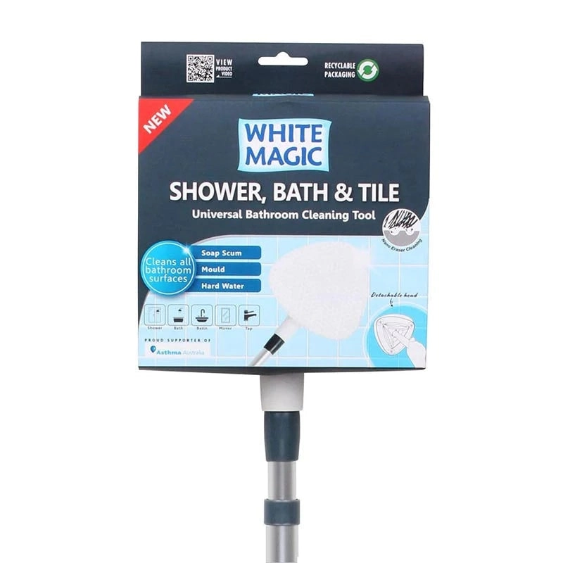 White Magic Universal Shower, Bath & Tile Cleaning Tool