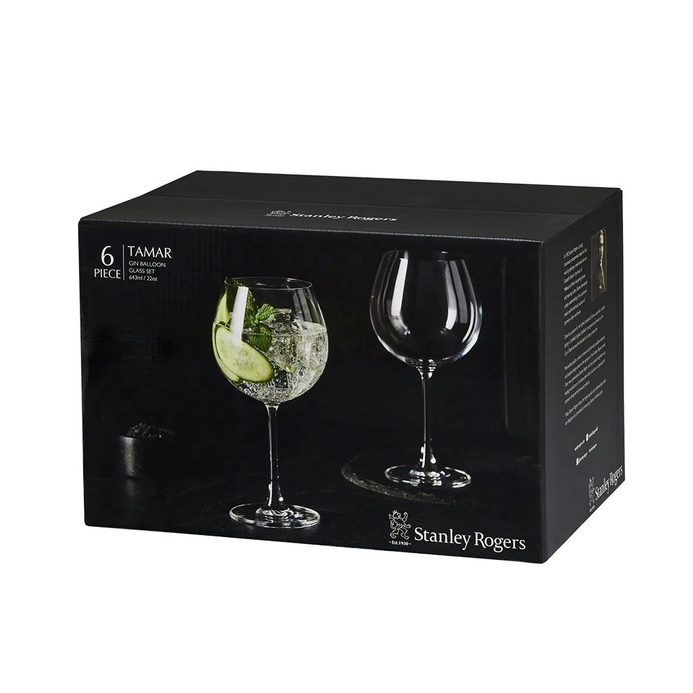 Stanley Rogers TAMAR GIN BALLOON GLASSES 643ml SET 6