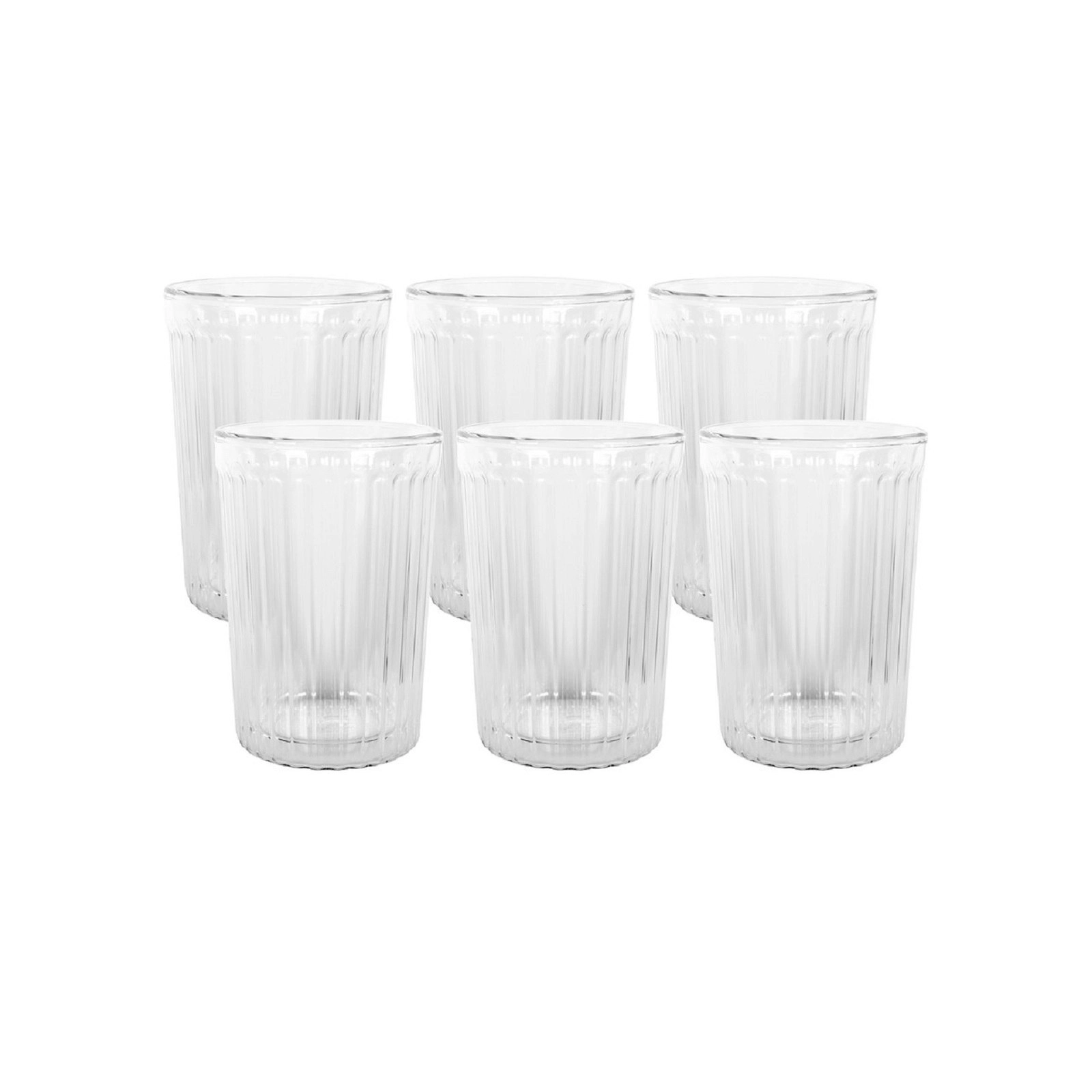 Avanti RIGATO DOUBLE WALL GLASSES SET OF 6 - 250ml