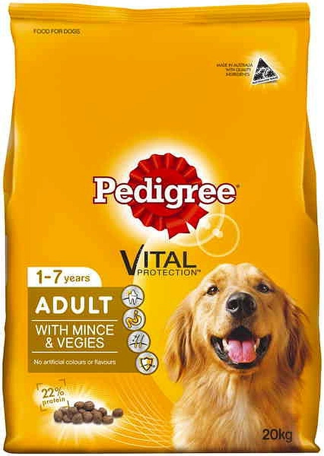 Pedigree Adult with Real Mince & Vegies Bulk 20kg