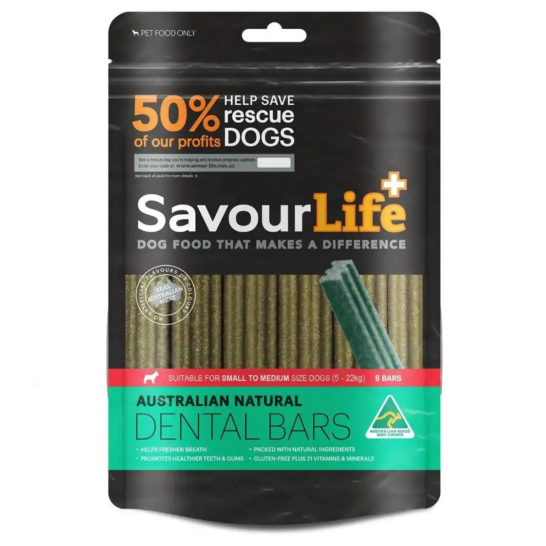 Savour Life Dental Bars Small-Medium Dogs 8pk