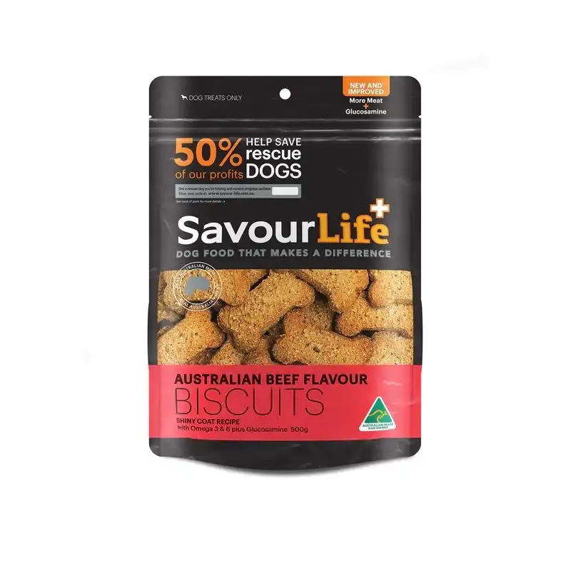 SavourLife Australian Beef Biscuits Dog Treats 500g