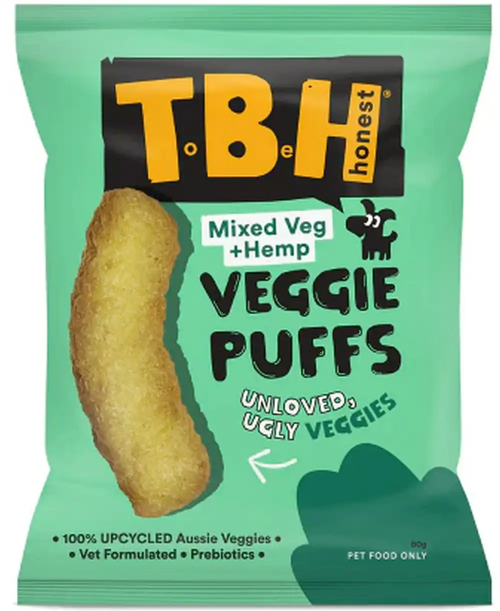 TBH Veggie Puffs With Mixed Vegetables Dog Treats 80g