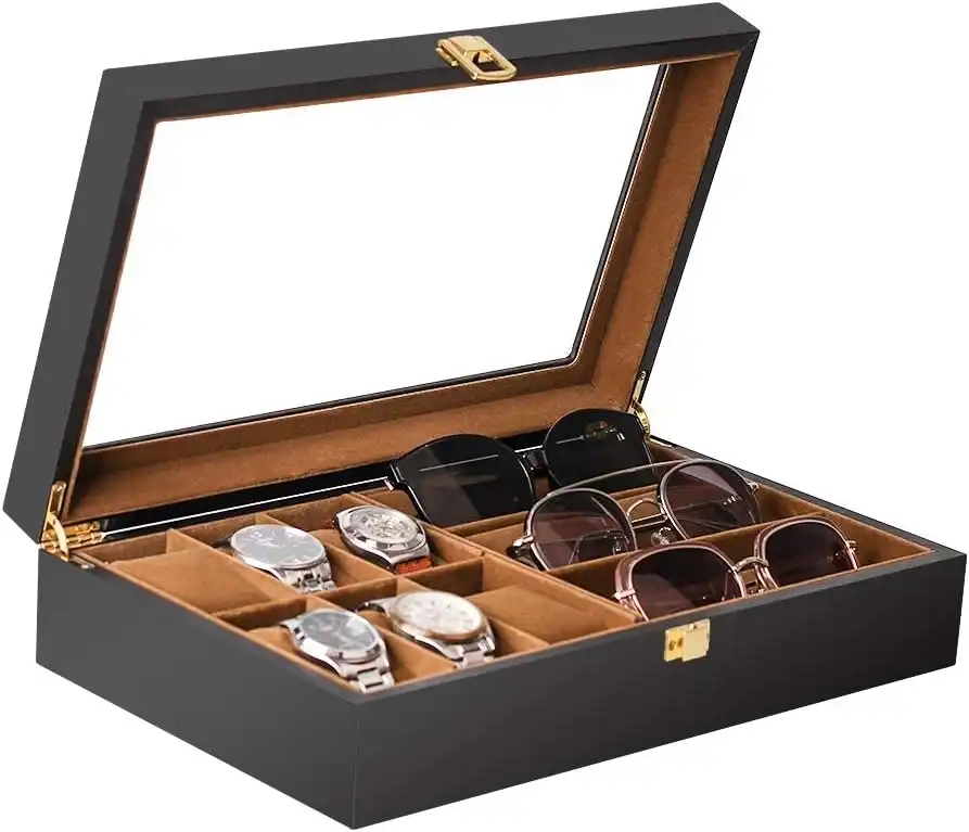 6 Slot Watch Box 3 Slot Sunglass Box