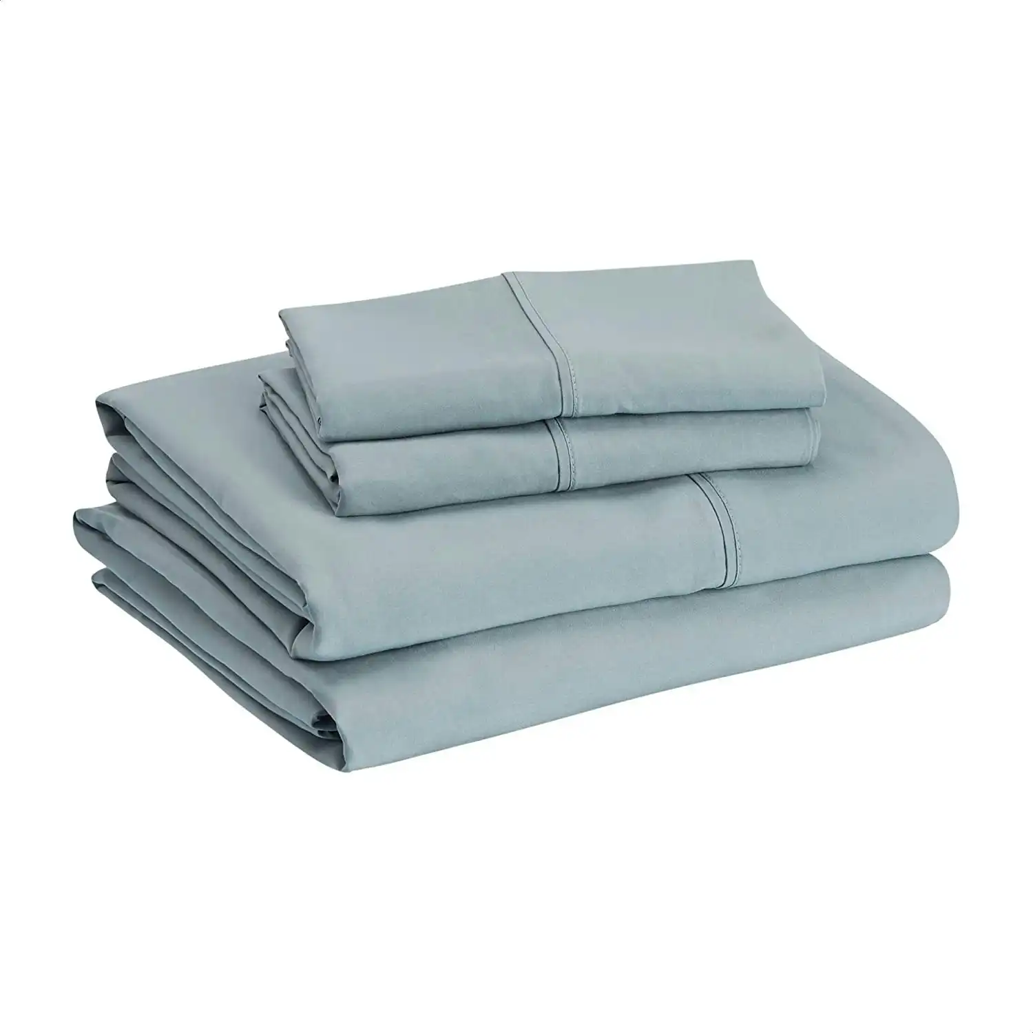 King Size Microfiber Bed Sheet Set Lightweight Super Soft Easy Care 36cm Deep Pockets Spa Blue