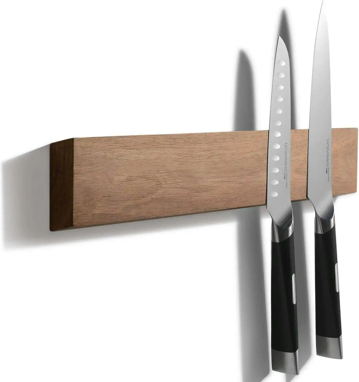 Magnetic Knife Holder 42cm Acacia Wood Strip Rack Kitchen Knives Tools