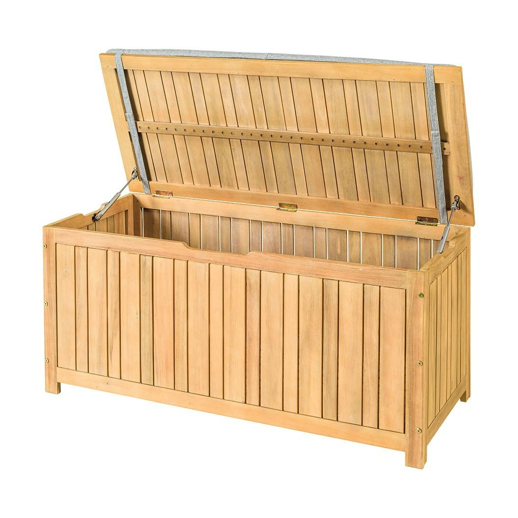 Savanna Timber Storage Box With Cushion