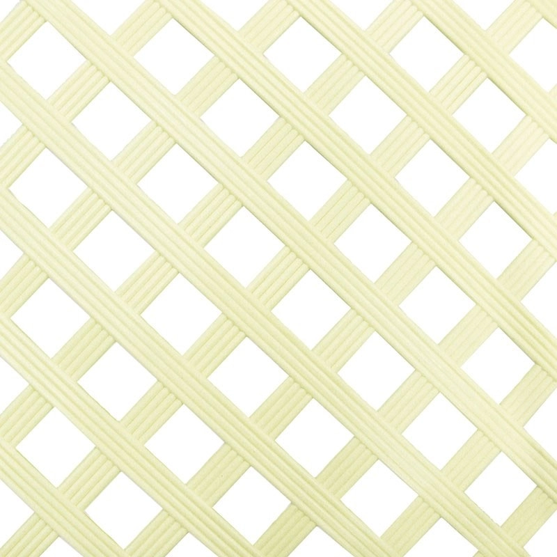 Plastic Lattice Reeded Cream